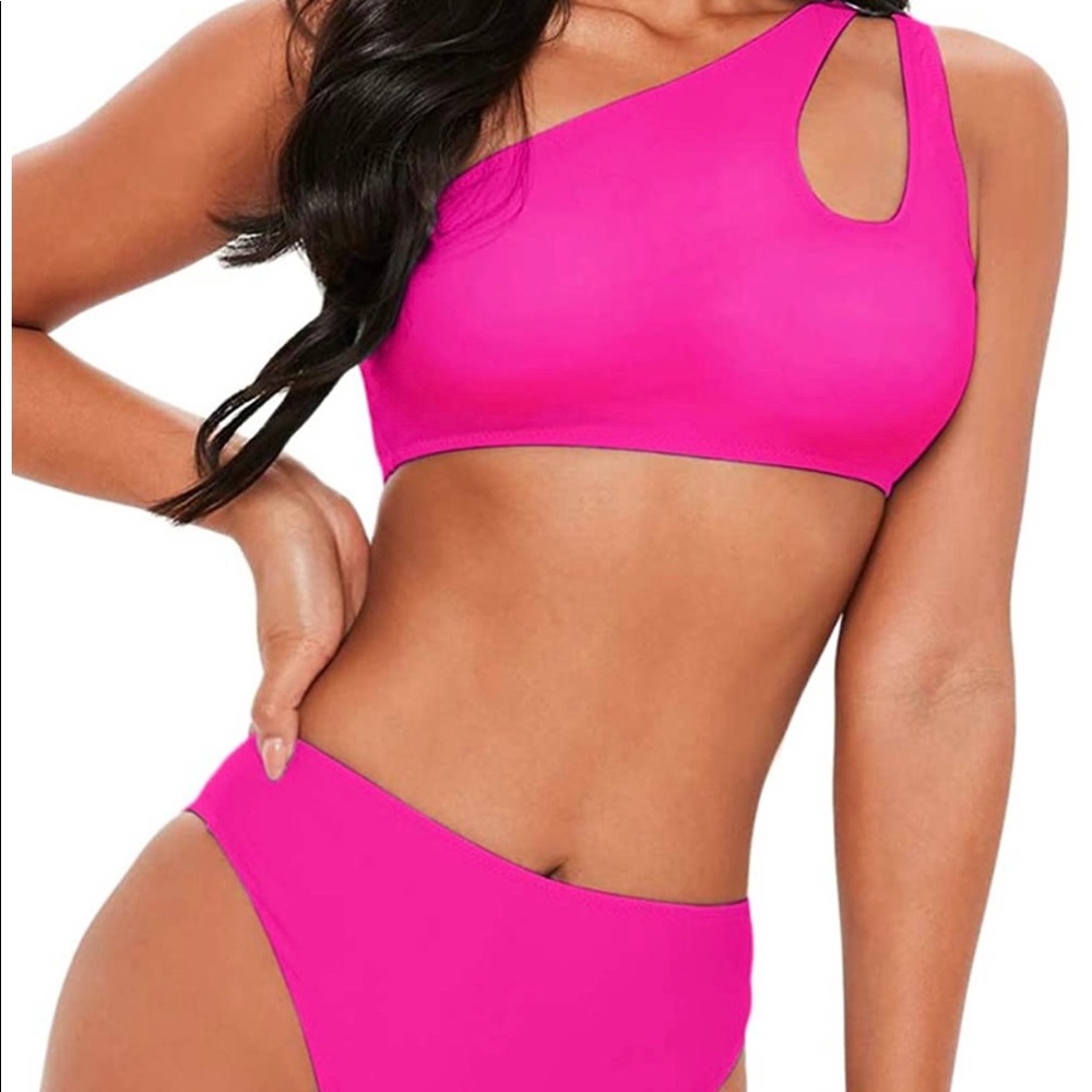 Cutout High Waist Bikini Set